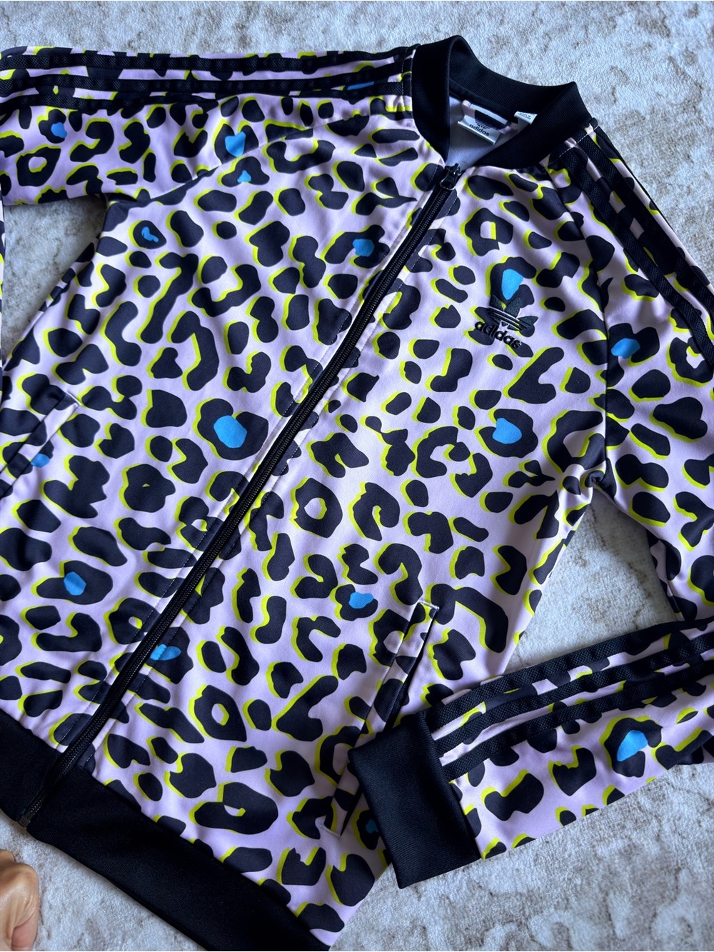 Adidas Leopard Print Track Jacket